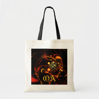 Bolsa Tote Bag Monograma de Abstrato de pulsação