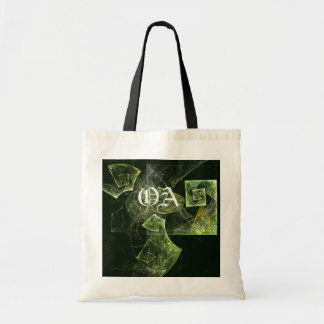 Bolsa Tote Bag Monograma de Balança Rastreada Abstrato