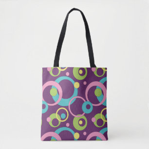 Bolsa Tote Bag Multiverso-Impressão dos Círculos Puros Funcio