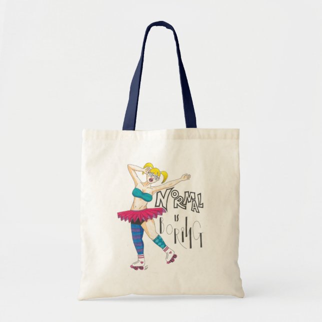 Bolsa Tote Bag Normal é chato (Frente)