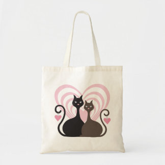 Bolsa Tote Bag Personalizada de Gatos de Amor Pequeno