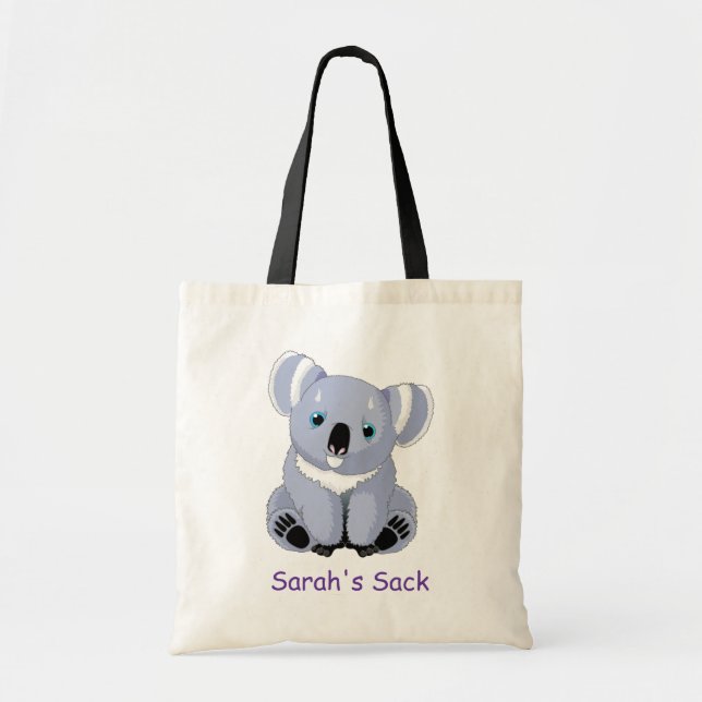 Bolsa Tote Bag Personalizada de Koala Cuta (Frente)