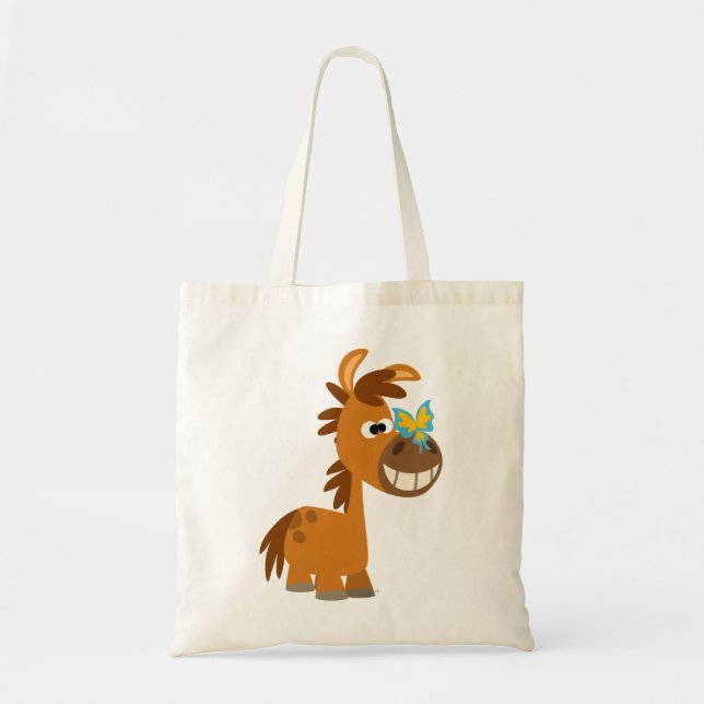 Bolsa Tote Bag Pony Cartoon Borboleta (Frente)