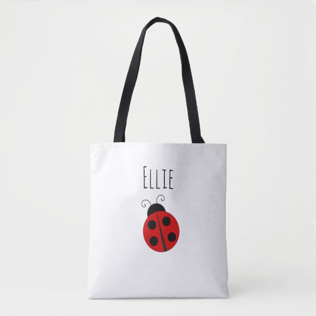 Bolsa Tote Bag Red Ladybug Personalizado (Frente)