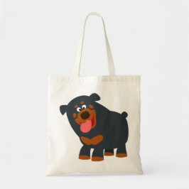 Bolsa Tote Bag Rottweiler de Cartoon Bestial