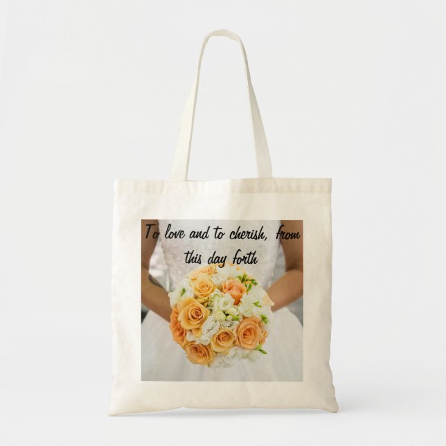 Bolsa Tote Bag Tote de Presente de Casamento (Frente)