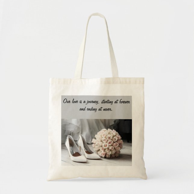 Bolsa Tote Bag Tote de Presente de Casamento (Frente)