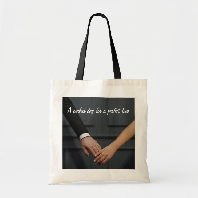 Bolsa Tote Bag Tote de Presente de Casamento (Frente)