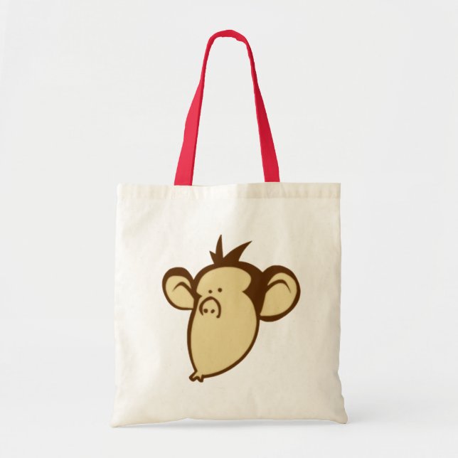 Bolsa Tote Bag Tote do Macaco Lippy (Frente)