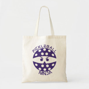 Bolsa Tote Bag Tote Ninja Pickleball Roxo
