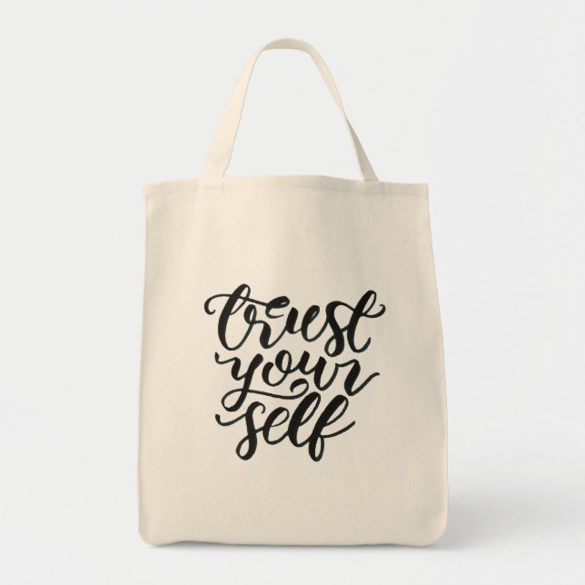 Bolsa Tote Bag Trust yourself (Frente)