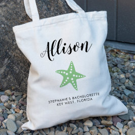 Bolsa Tote Bag Verde de Estaleiro Bridesmaid Tote para Casame