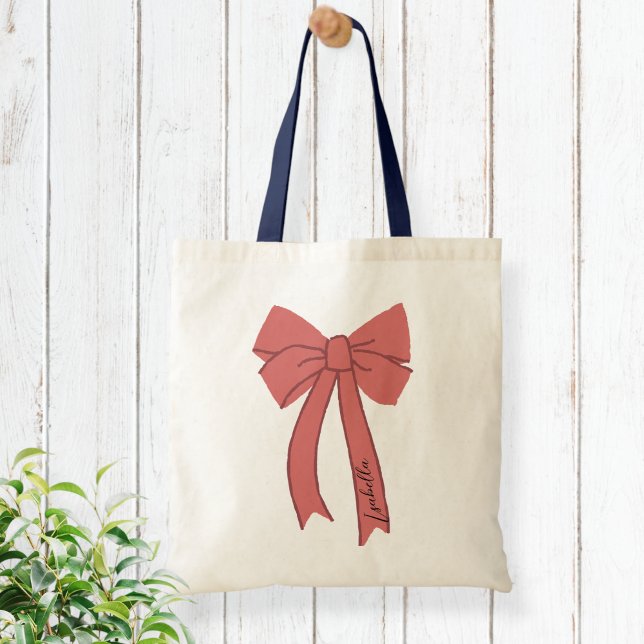 Bolsa Tote Bag wedding bow cute Modern (Criador carregado)