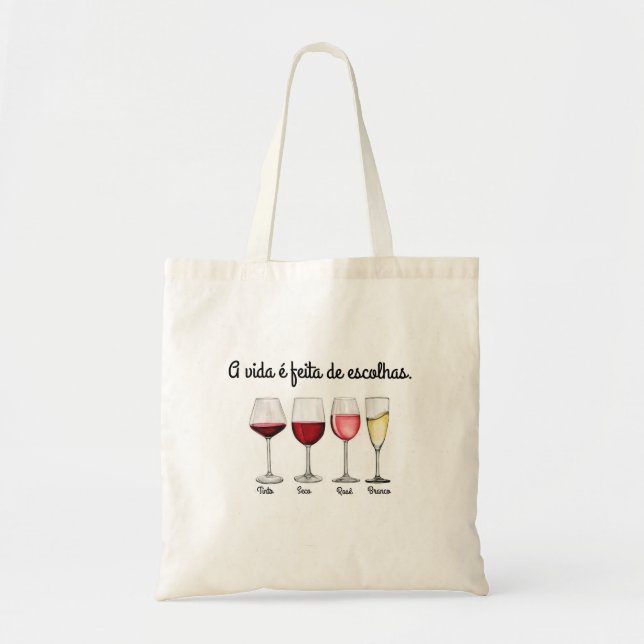 Bolsa Tote Bag Wine (Frente)