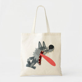 Bolsa Tote Bag Wolf Bag de Cartoon Entusiasmado