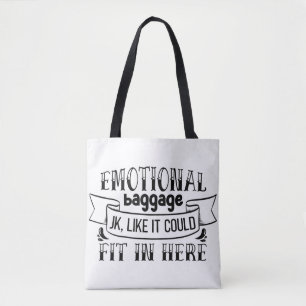 Bolsa Tote Bagagem Emocional Brincando Como Se Pudesse Ajusta