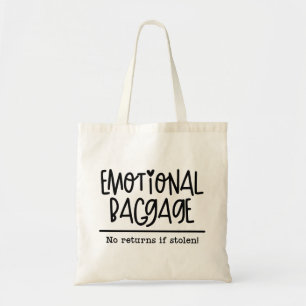 Bolsa Tote Bagagem emocional sem devoluções se roubado engraç