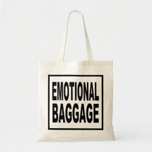 Bolsa Tote "BAGAGEM EMOCIONAL" Tipografia Divertida