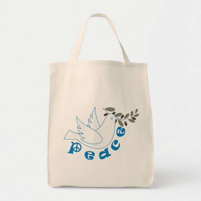 Bolsa Tote Bagas de Tote de Paz (Frente)