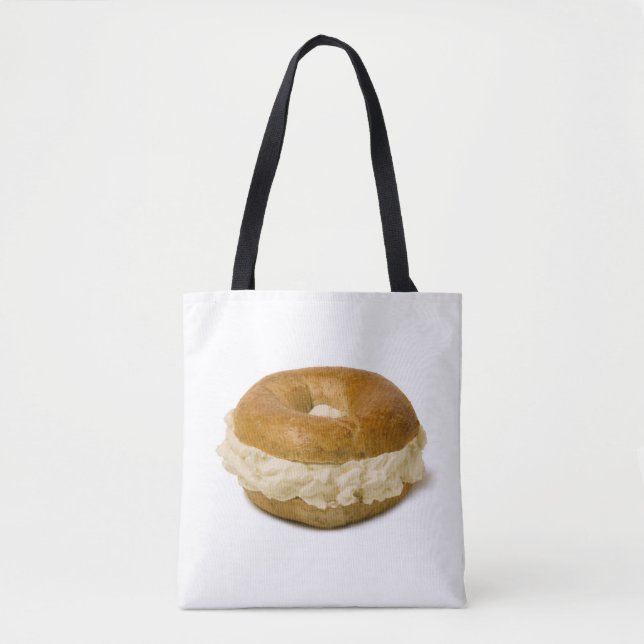 Bolsa Tote Bagel & queijo creme (Frente)