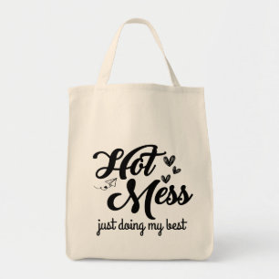 Bolsa Tote Bagunça Quente Só Fazendo o Meu Melhor