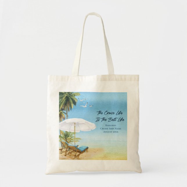 Bolsa Tote Bahamas de Cruise Island  (Frente)