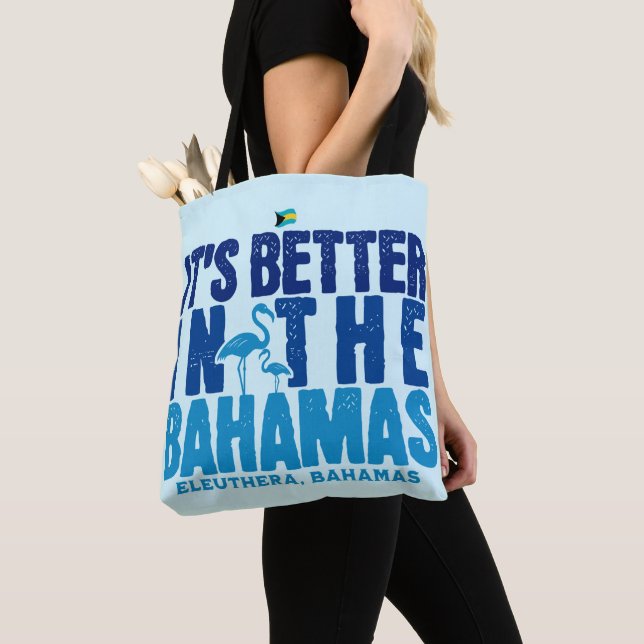 Bolsa Tote Bahamas Souvenir Gift : Eleuthera Bahamas Cruise (Close Up)