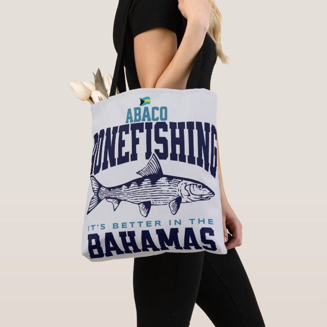 Bolsa Tote Bahamas Souvenir Presente: Abaco Bahamas Bonefishi (Close Up)