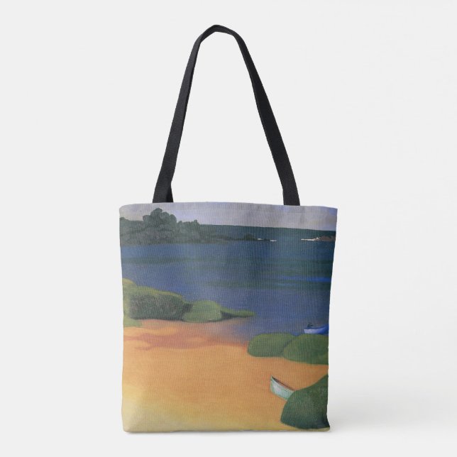 Bolsa Tote Baía de Tregastel de Felix Vallotton, Arte Fino (Verso)