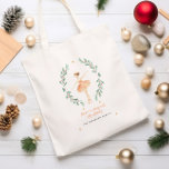 Bolsa Tote bailarina de aquarela, botânica e fofa, Natal<br><div class="desc">bailarina de aquarela,  bolsa de natal de princesa de açúcares</div>