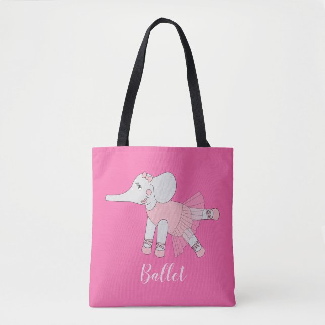 Bolsa Tote Bailarina Elefante Ballet ilusima (Frente)