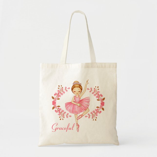 Bolsa Tote Bailarina Graciosa Ruiva (Frente)