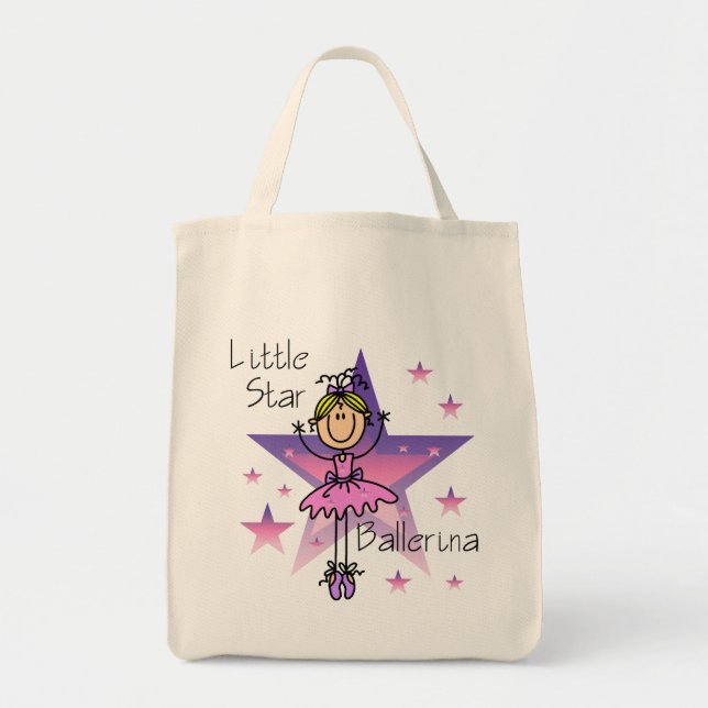 Bolsa Tote Bailarina Little Star - Cabelo Loiro (Frente)