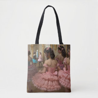 Bolsa Tote Bailarinas en una gran sala de estilo rocóco