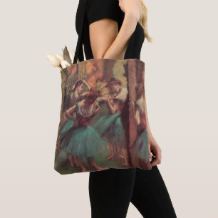 Bolsa Tote Bailarinas, Rosa e Verde de Edgar Degas