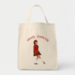 Bolsa Tote Bailarino Irlandês de Sapato Macio de Vermelho
