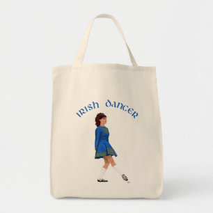 Bolsa Tote Bailarino Irlandês de Sapato Macio em Azul