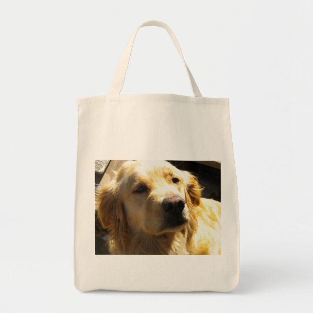 Bolsa Tote Bailey o golden retriever (Frente)