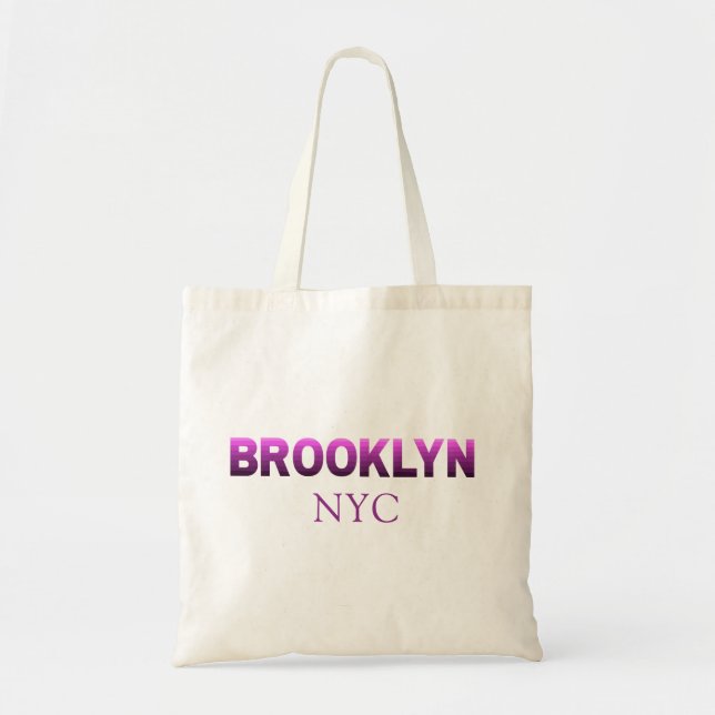 Bolsa Tote Bairros de Gradiente Roxo Brooklyn em Nova Iorque (Frente)