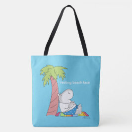 Bolsa Tote BAIXO PRAIA APARECIDO Botão Belly Hippo Boynton