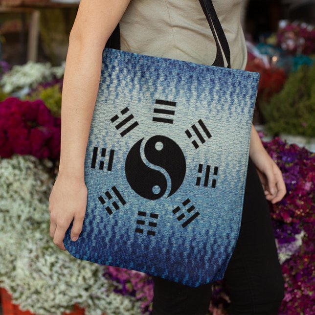 Bolsa Tote Balança: Ba Gua, oito trigramas yin yang TCM (Criador carregado)