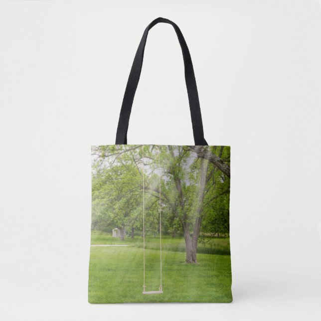 Bolsa Tote Balançando No Saco De Tota À Luz Do Sol (Frente)