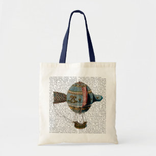 Bolsa Tote Balão De Ar Quente Com Folha De Cauda