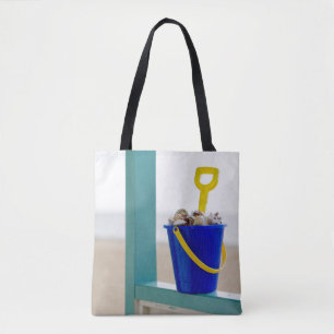 Bolsa Tote Balde enchido com os Seashells