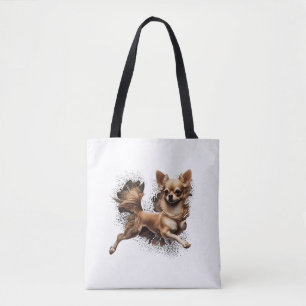 Bolsa Tote Balé Chihuahua Ballerina dança