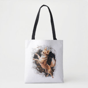 Bolsa Tote Balé Chihuahua Ballerina dança