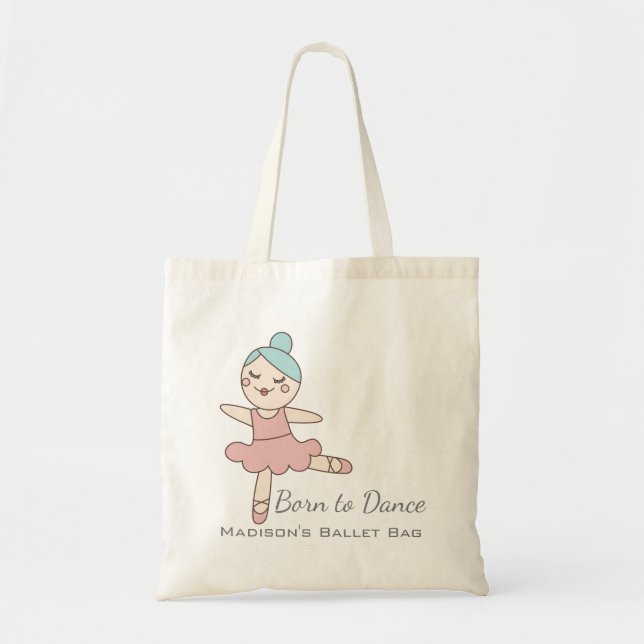 Bolsa Tote Balé da Ballerina Personalizada (Frente)