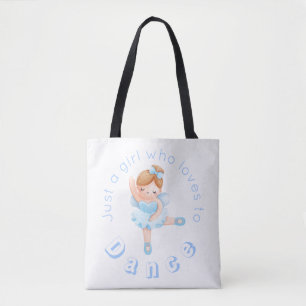 Bolsa Tote Balé de açúcar de ameixa de leite Ballerina
