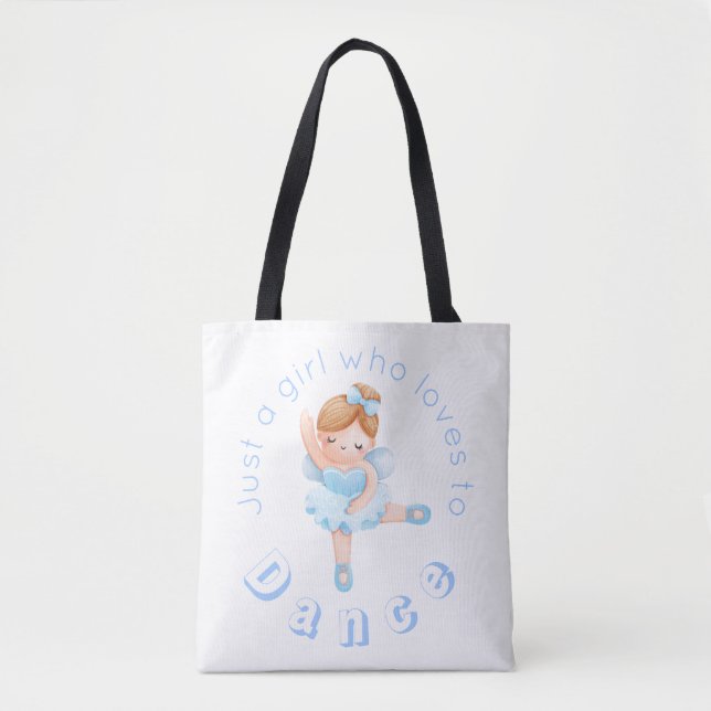 Bolsa Tote Balé de açúcar de ameixa de leite Ballerina (Frente)