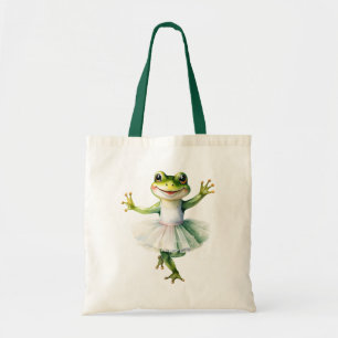 Bolsa Tote Balé de dança de sapo bonito.